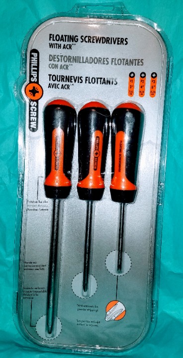 TechBrands Floating Set 3 Screwdrivers