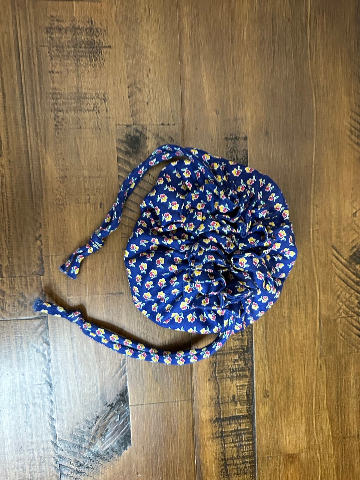 Vera Bradley Retired Rare Royal Drawstring Jewelry Pouch EUC