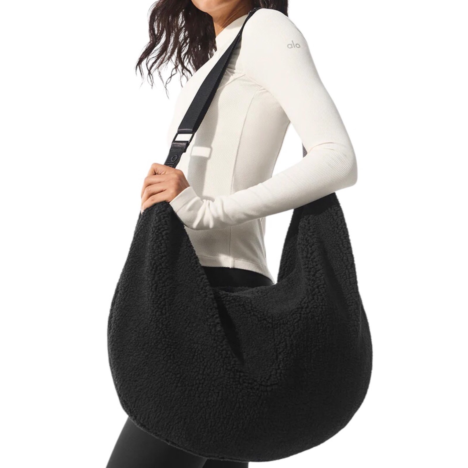 Alo Yoga Sherpa Om The Go Sling Bag Black