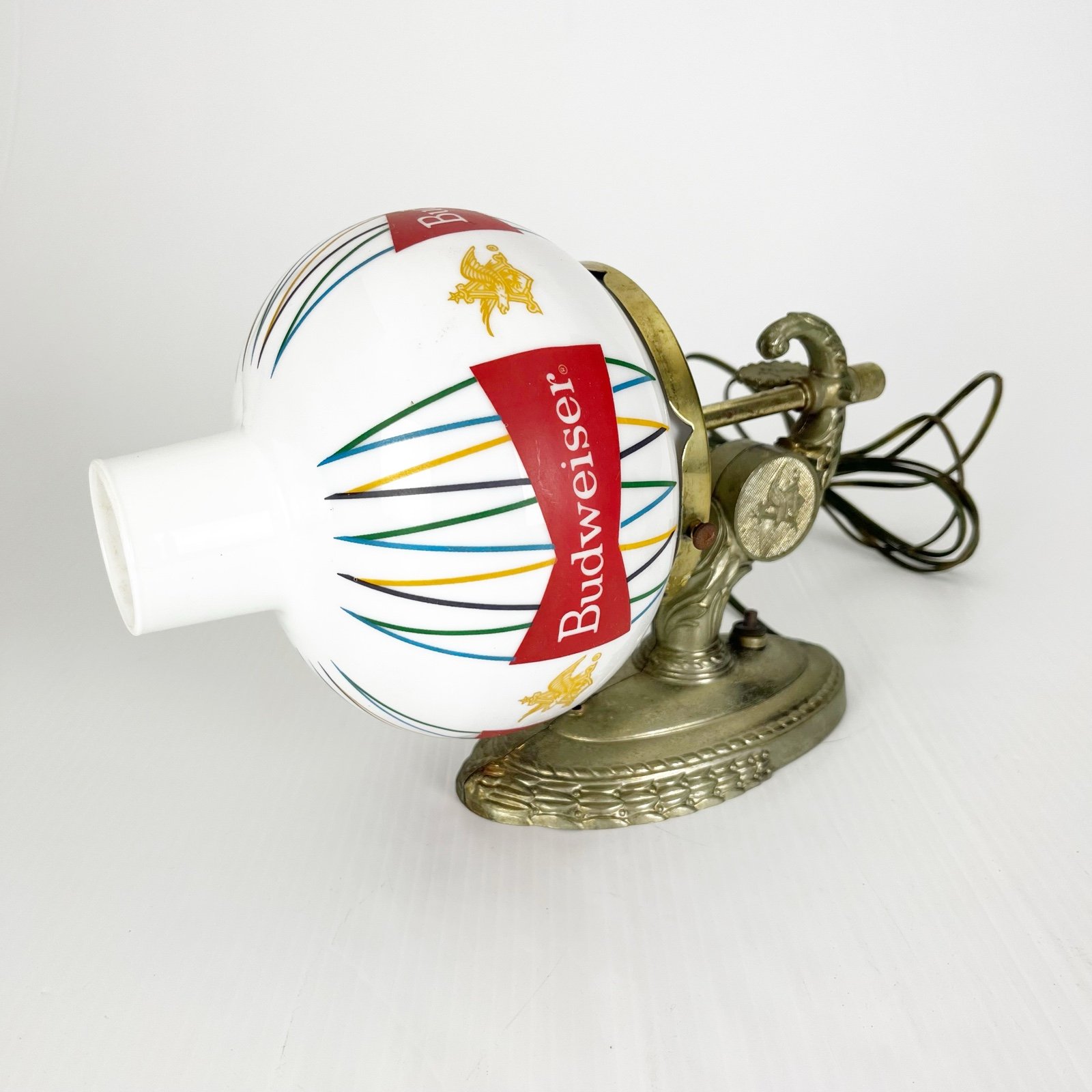 Vintage 60s Budweiser Anheuser Busch Wall Light Up Wall Sconce