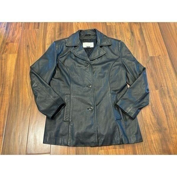 Wilson’s Leather Maxima black genuine leather jacket