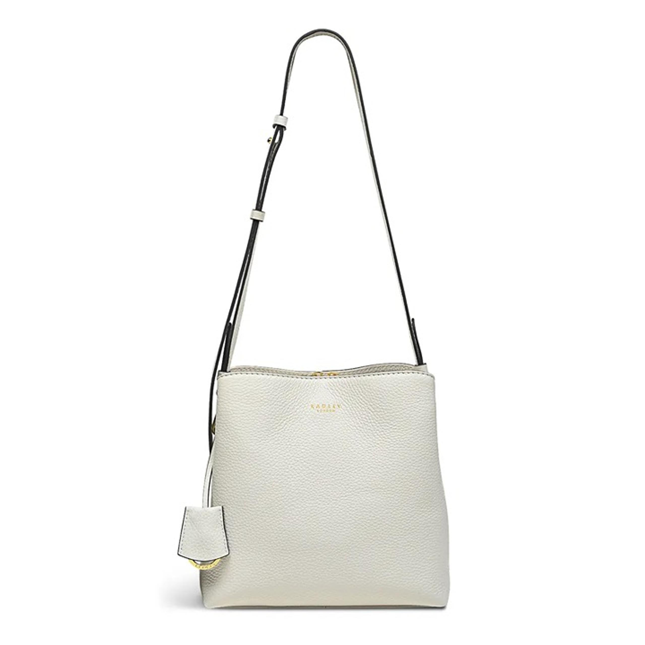 Radley London Dukes Place Women's Chalk Leather Medium Crossbody Bag (MSRP $248)