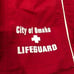 Men’s size small lifeguard swim trunks City of Omaha