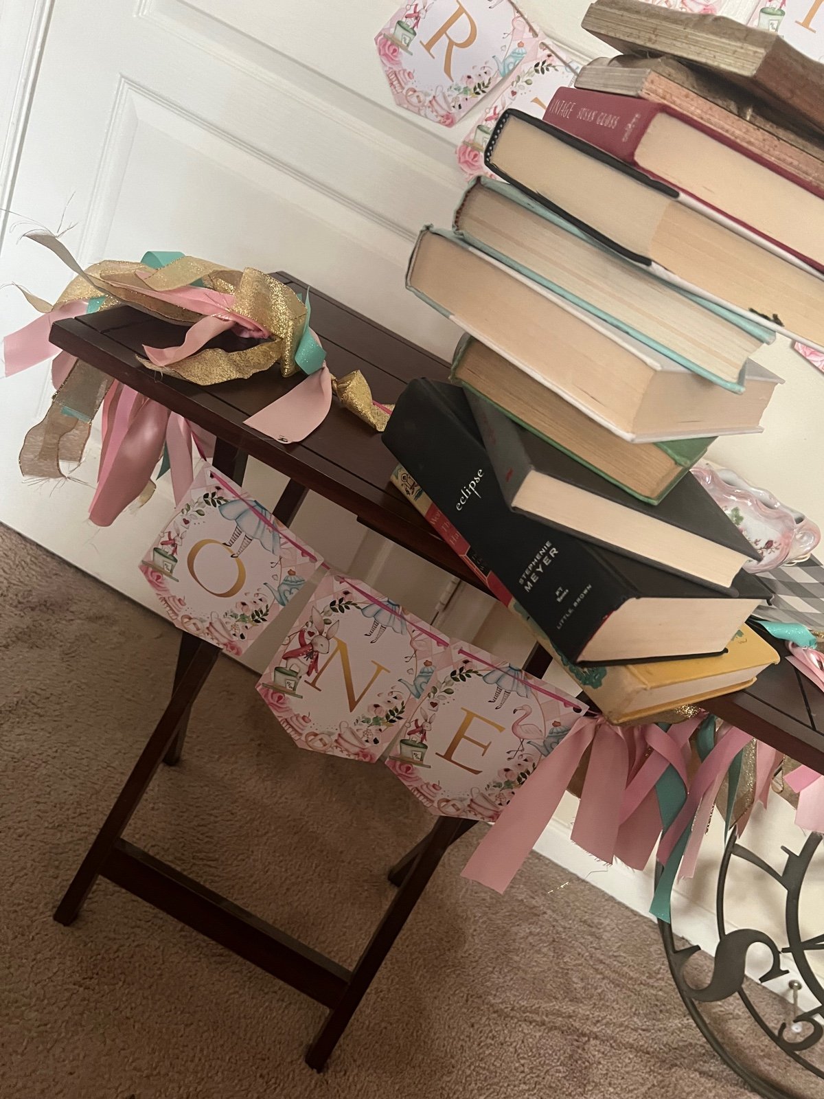 Alice and ONEderland (wonderland) theme first birthday decorations