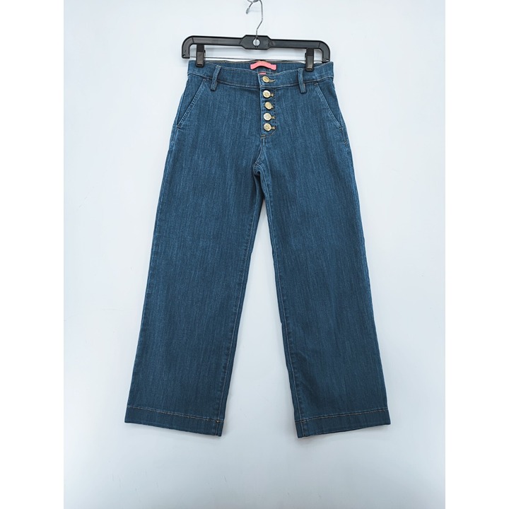 Lilly Pulitzer Women's Aileen Pineapple Grove Wash Jeans Size 2