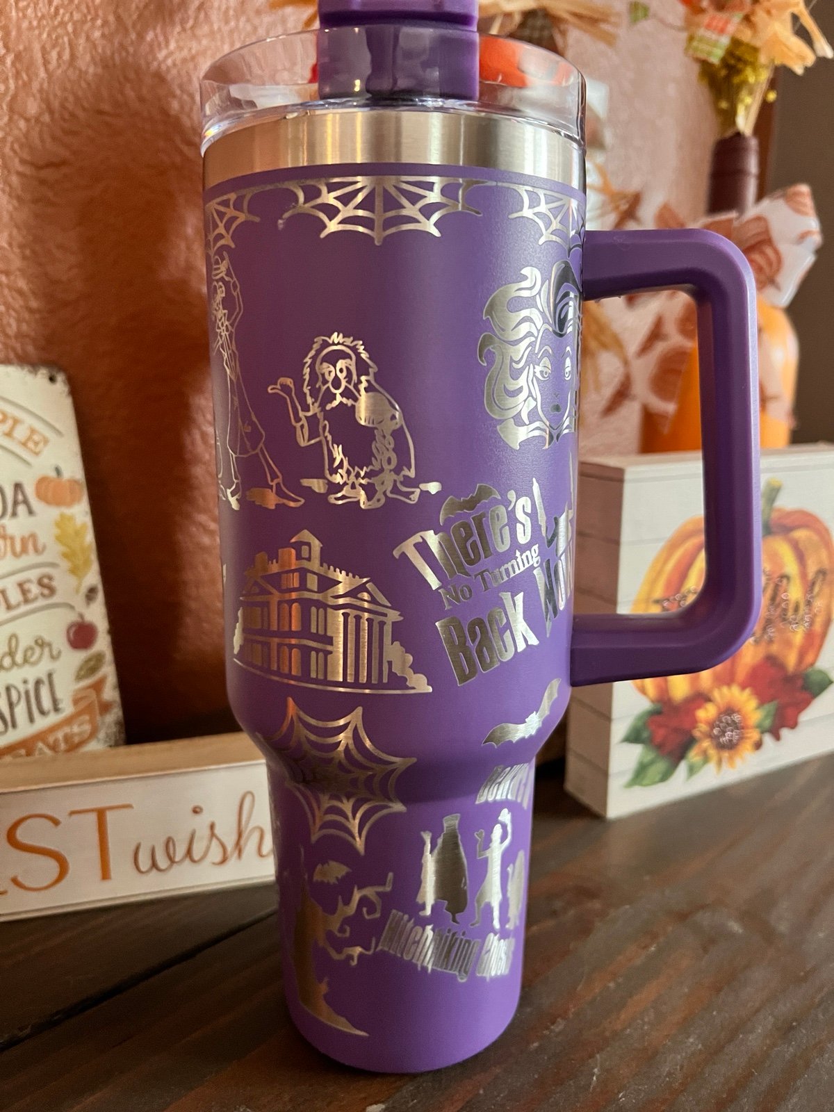 40oz engraved DISNEYS HAUNTED MANSION TUMBLER