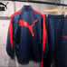 PUMA Tracksuit (Top and Bottom) Navy/Red
