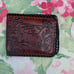 Vintage Embossed Leather Hunting Scene Wallet