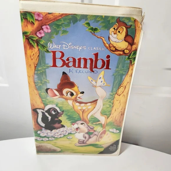 Disney Black Diamond Classics Bambi VHS Tape