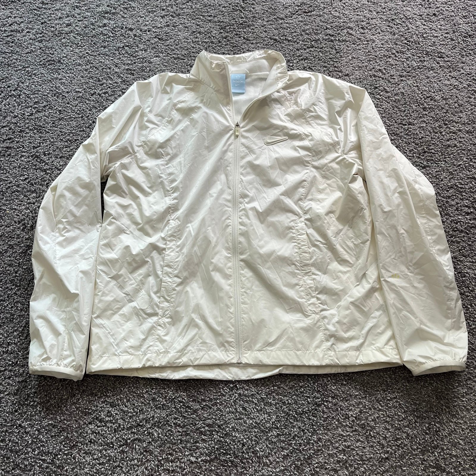 Nike x NOCTA NRZ FZ Track Jacket Snail White Cream Drake Mens Large DM7295-133