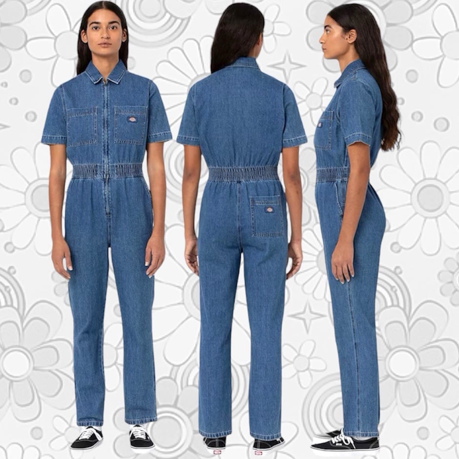 NWT Dickies Houston Denim Coverall Women’s
