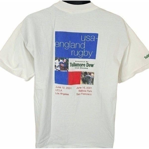 USA Vs England Rugby T Shirt Vintage Y2K 2001 UCLA Balboa Park San Francisco Men