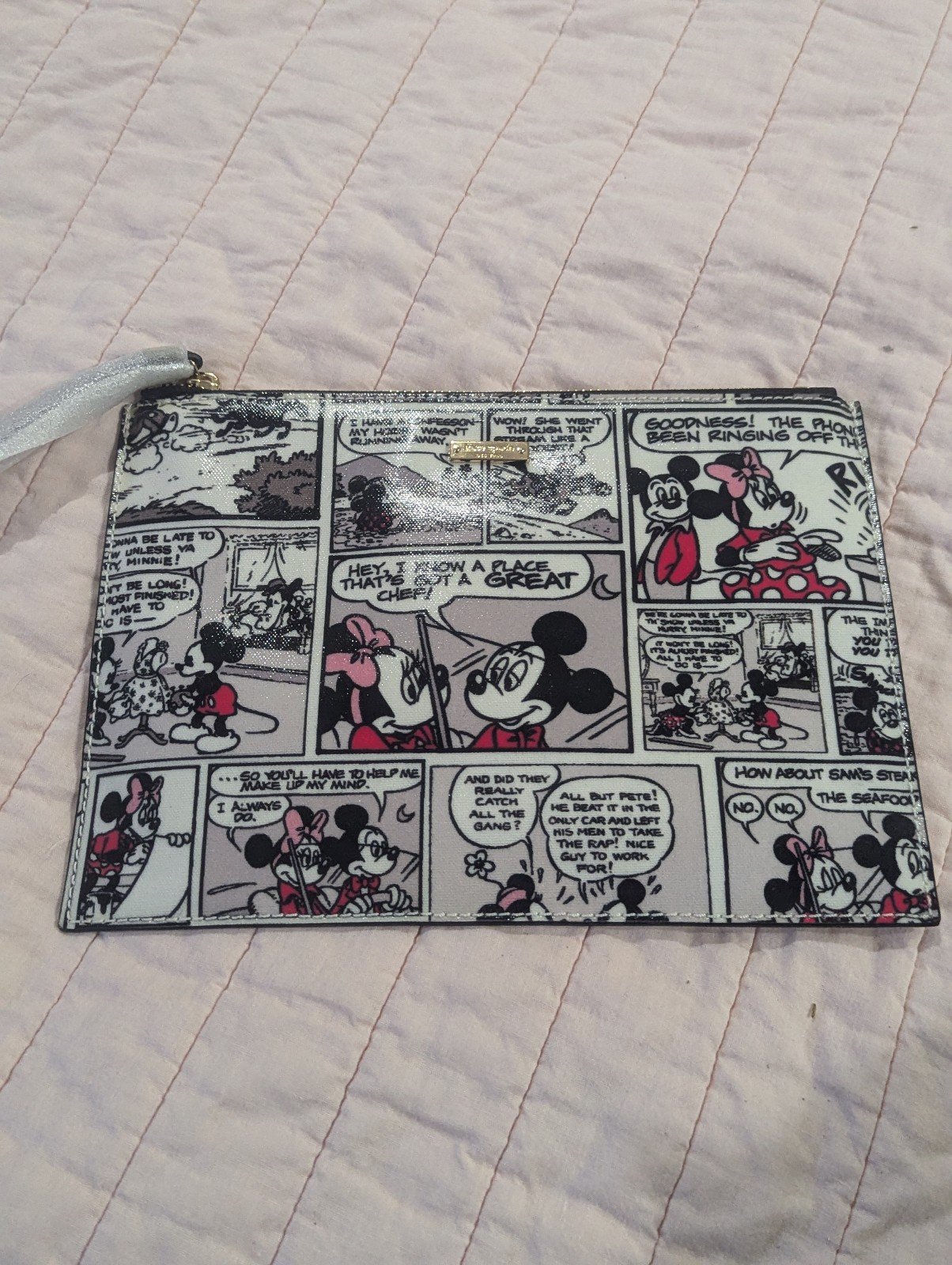 Kate Spade x Mickey Mouse NWT comic strip wristlet