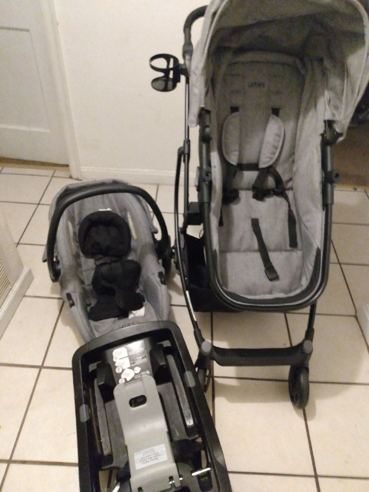 Baby stroller with car seat