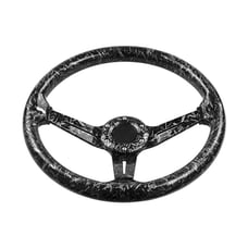 NEW JDM UNIVERSAL 350MM FORGE CARBON Acrylic Deep Dish 6 Holes Steering Wheel