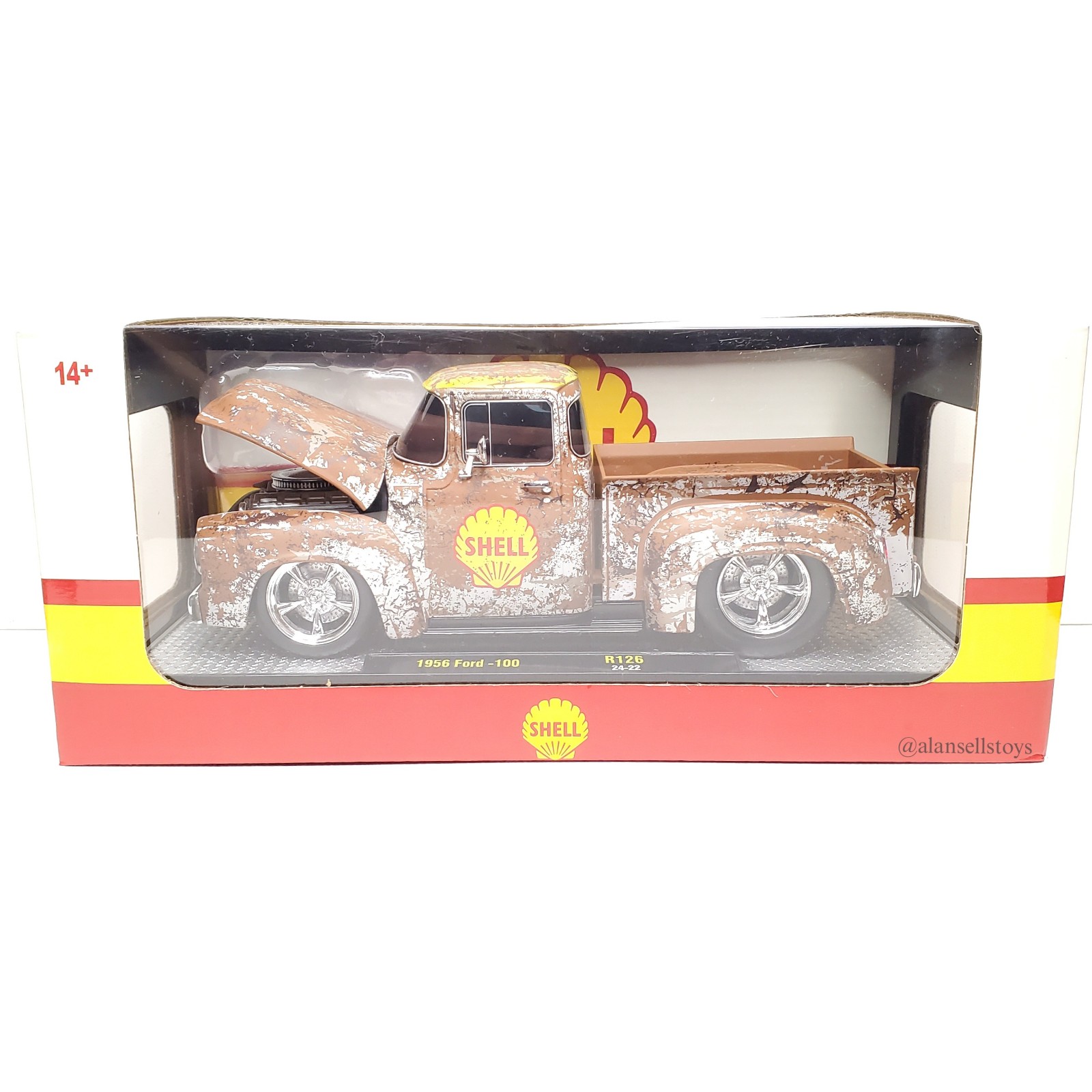 NEW 2025 Release Ford F-100 Pickup Truck 1956 Shell Rusted M2 Machines 1/24