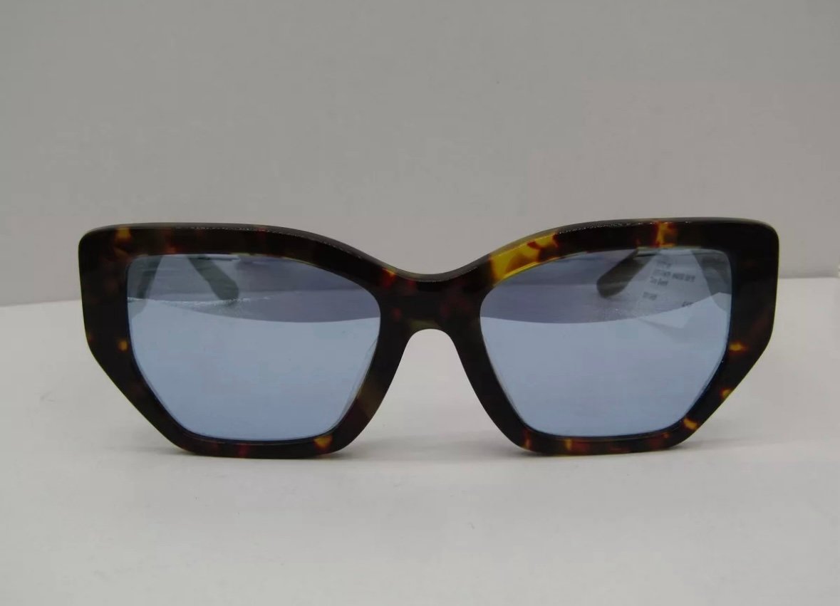 Tory Burch Womens Kira Oversized Geometric Butterfly Sunglasses