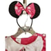 Disney Minnie Mouse Costume Girls Pink White Polka Dot Minnie Ears Costume 4-6X