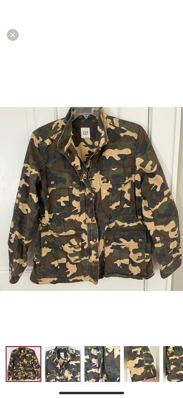 Gap Camouflage Women's Utility Safari Jacket Size Small