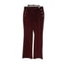 Maison d' Amelie Paris French Burgundy Velvet Velour Flared Leg Pants