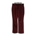 Maison d' Amelie Paris French Burgundy Velvet Velour Flared Leg Pants