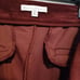Maison d' Amelie Paris French Burgundy Velvet Velour Flared Leg Pants