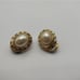 Edwardian faux pearl clip on earrings