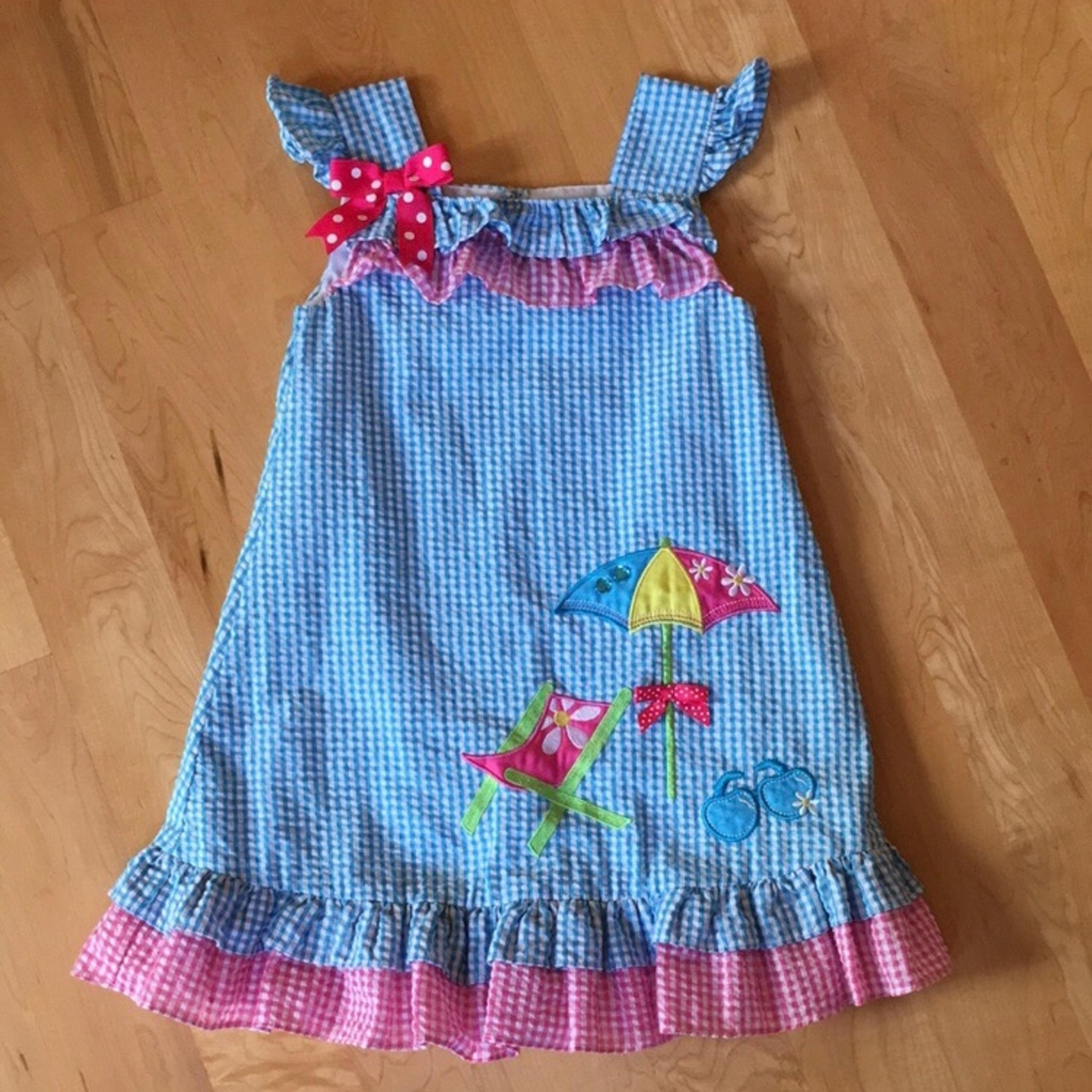 RARE EDITIONS | Seersucker Sun Dress