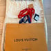 Authentic LOUIS VUITTON Logo Fabric Garment Suit Dust Bag hanger, shopping bag