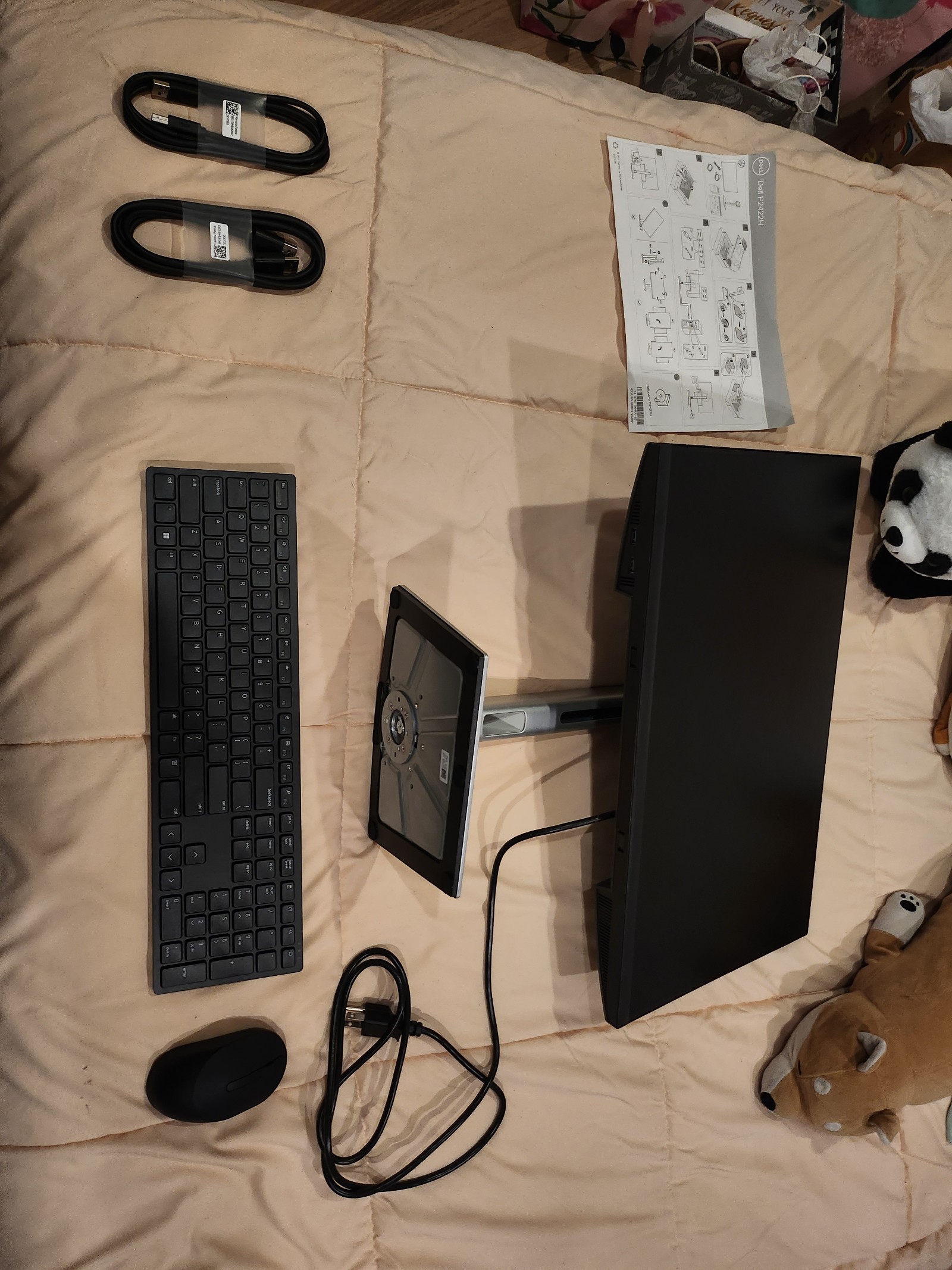 dell p2422h moniter with Dell pro keyboard & mouse.
