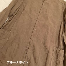 Brunello Cucinelli linen shirt, size 0, with side pockets.