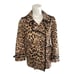 White House Black Market Leopard Print Swing Trench Jacket Sz 10