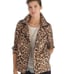 White House Black Market Leopard Print Swing Trench Jacket Sz 10
