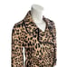 White House Black Market Leopard Print Swing Trench Jacket Sz 10