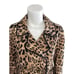 White House Black Market Leopard Print Swing Trench Jacket Sz 10