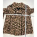 White House Black Market Leopard Print Swing Trench Jacket Sz 10
