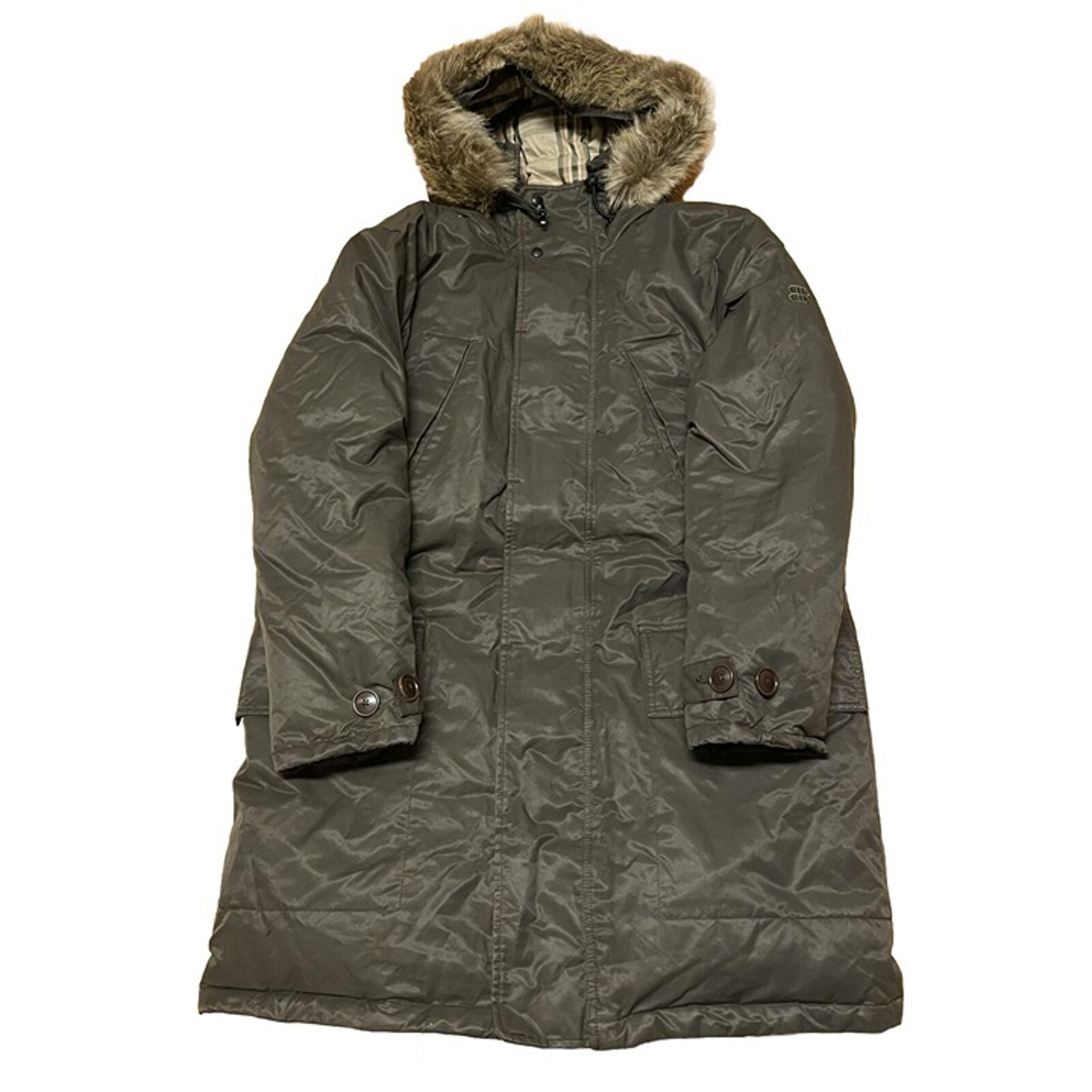 Banana Republic 2021 Faux-Fur Snorkel Parka Coat Green Men’s Size Large-Tall