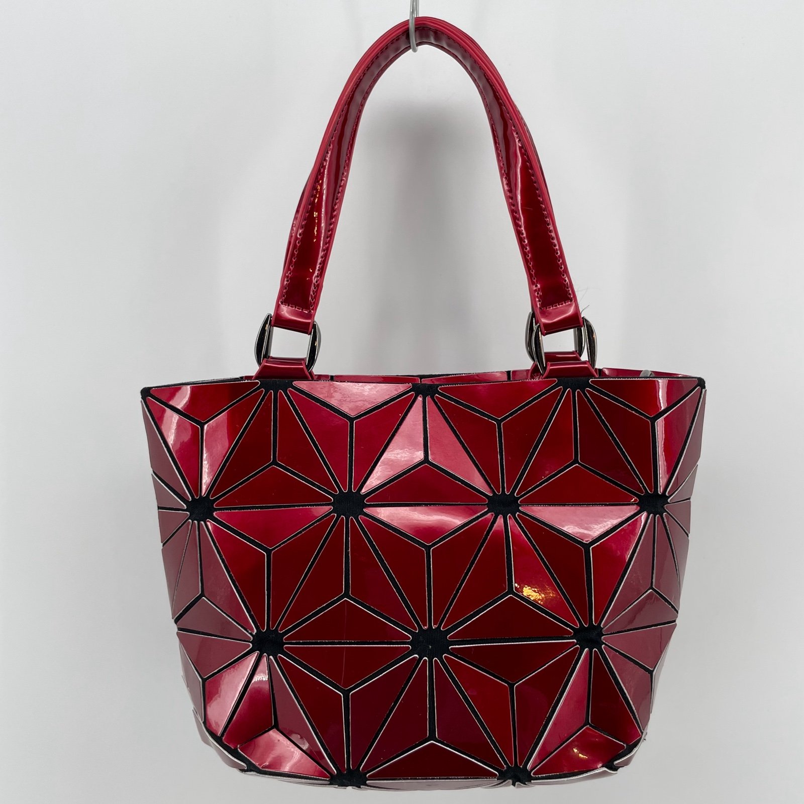 No Brand Handbag Red Geometric Diamond