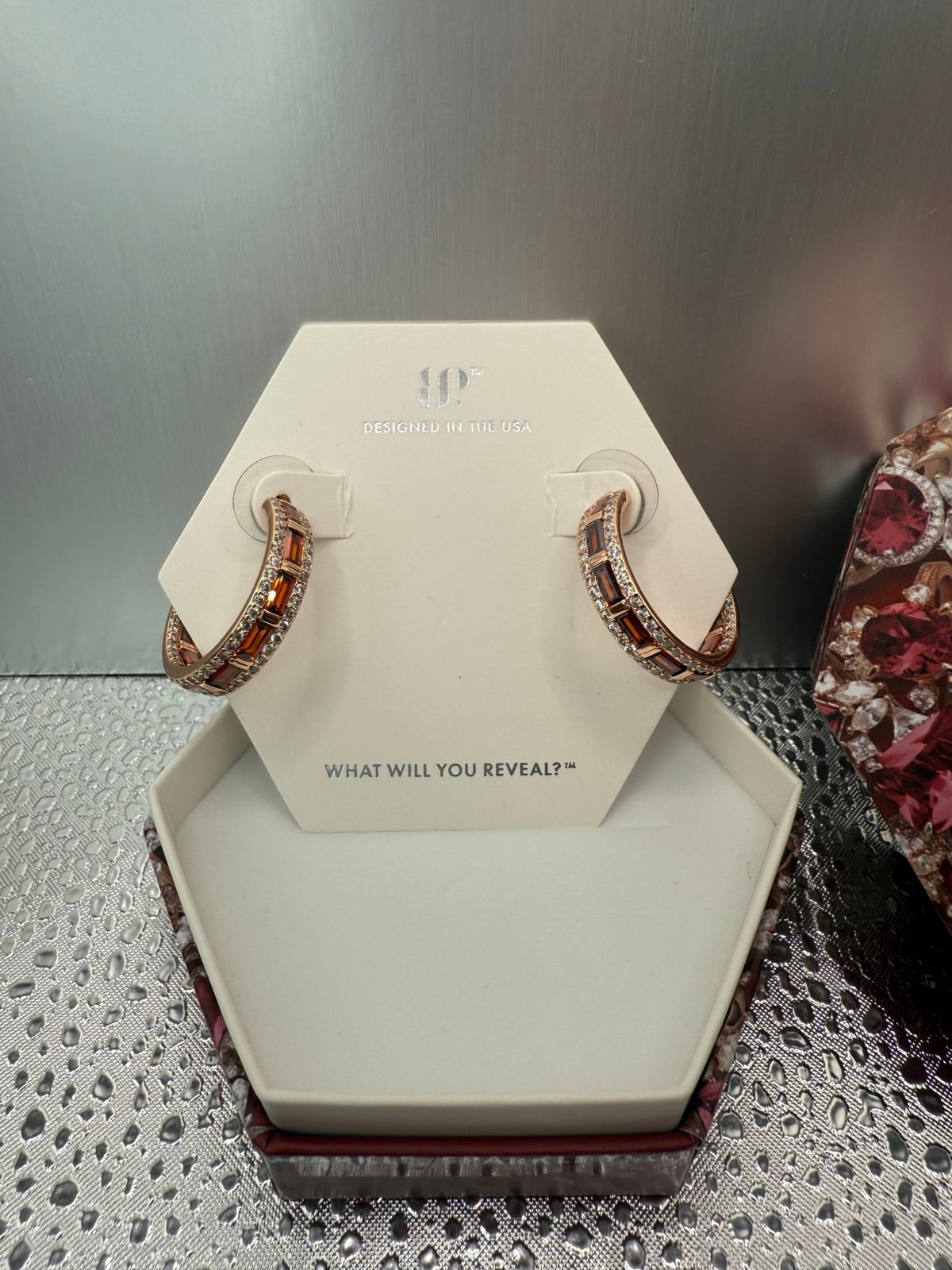 Bomb Party/BP/January 2025 Earrings/Found Your Love/Rose Gold
