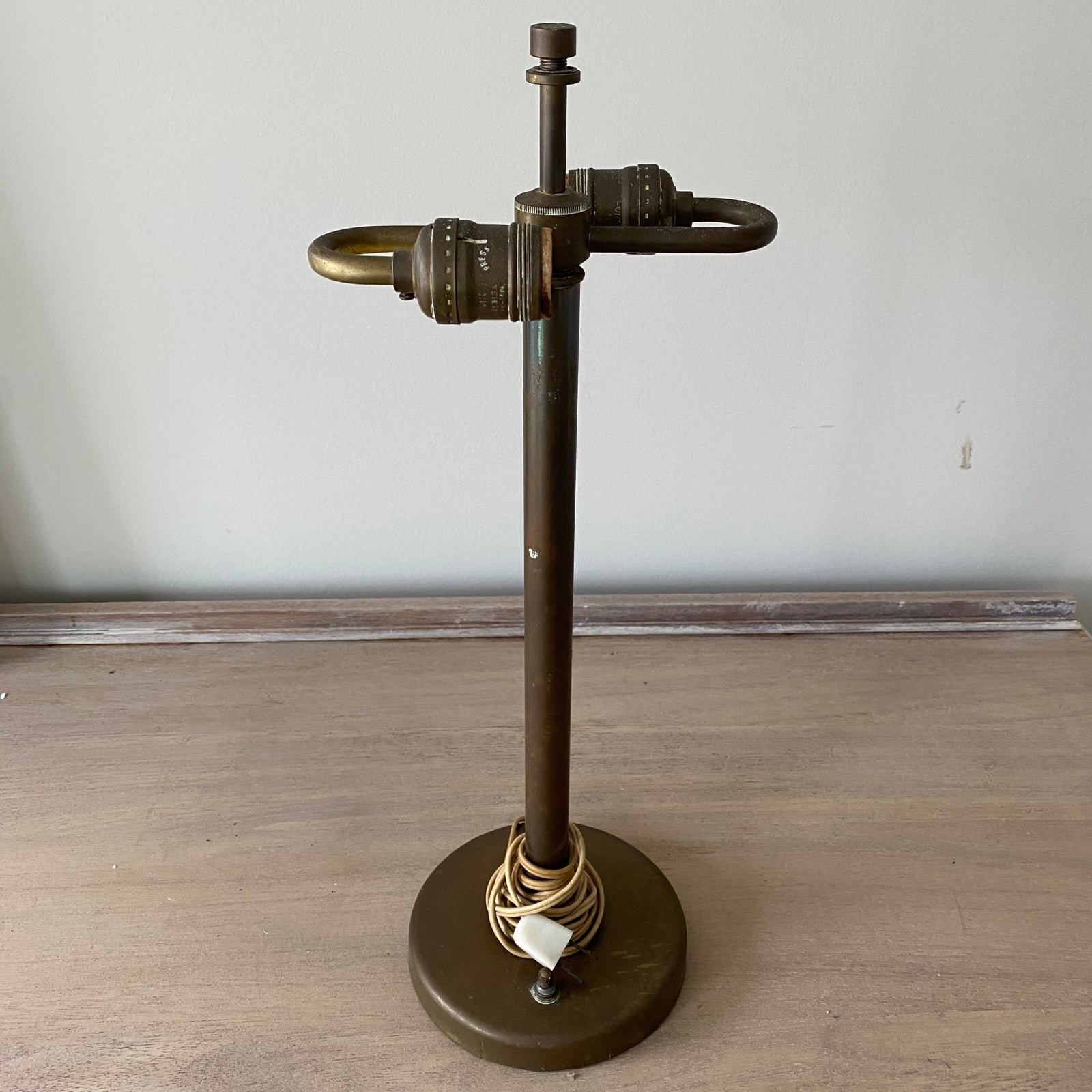 Vintage Walter Von Nessen Studio Bronze Table Lamp 1940’s