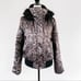 ZeroXposur • Brown Black Paisley Faux Fur Hooded Winter Puffer Coat Sz L