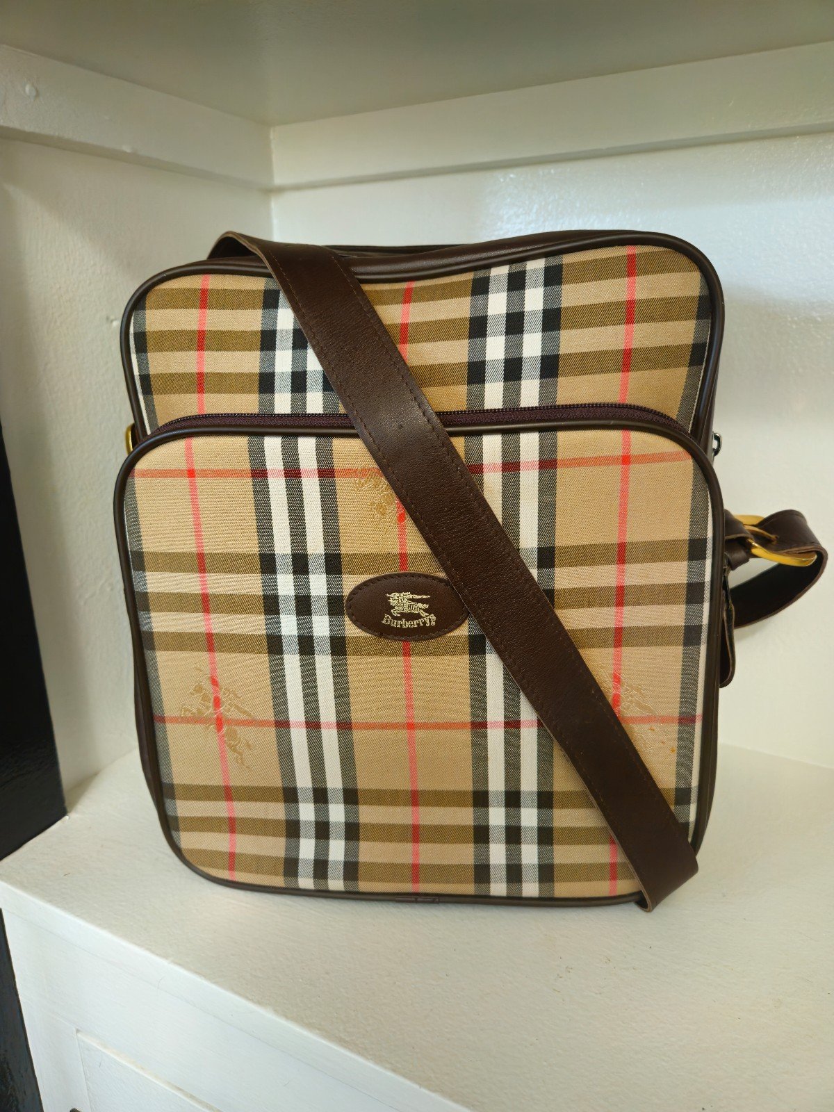 Burberry's Novacheck Shadow Horse Leather Canvas.