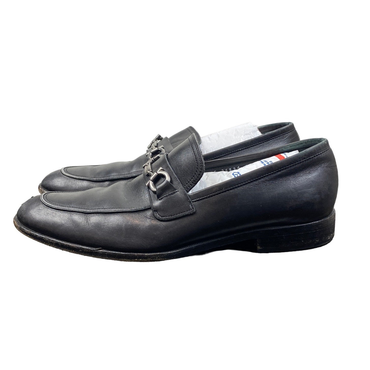 Salvatore Ferragamo Gancini Horsebit Leather Loafers Men's 9.5EE