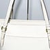 Coach peyton white leather zip top tote bag model F 27349