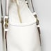 Coach peyton white leather zip top tote bag model F 27349