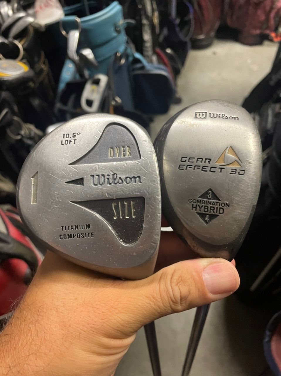 Wilson 2 Pc Golf clubs m1 Wood 1 hybrid wood