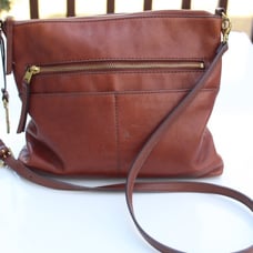 Fossil Leather cross body bag