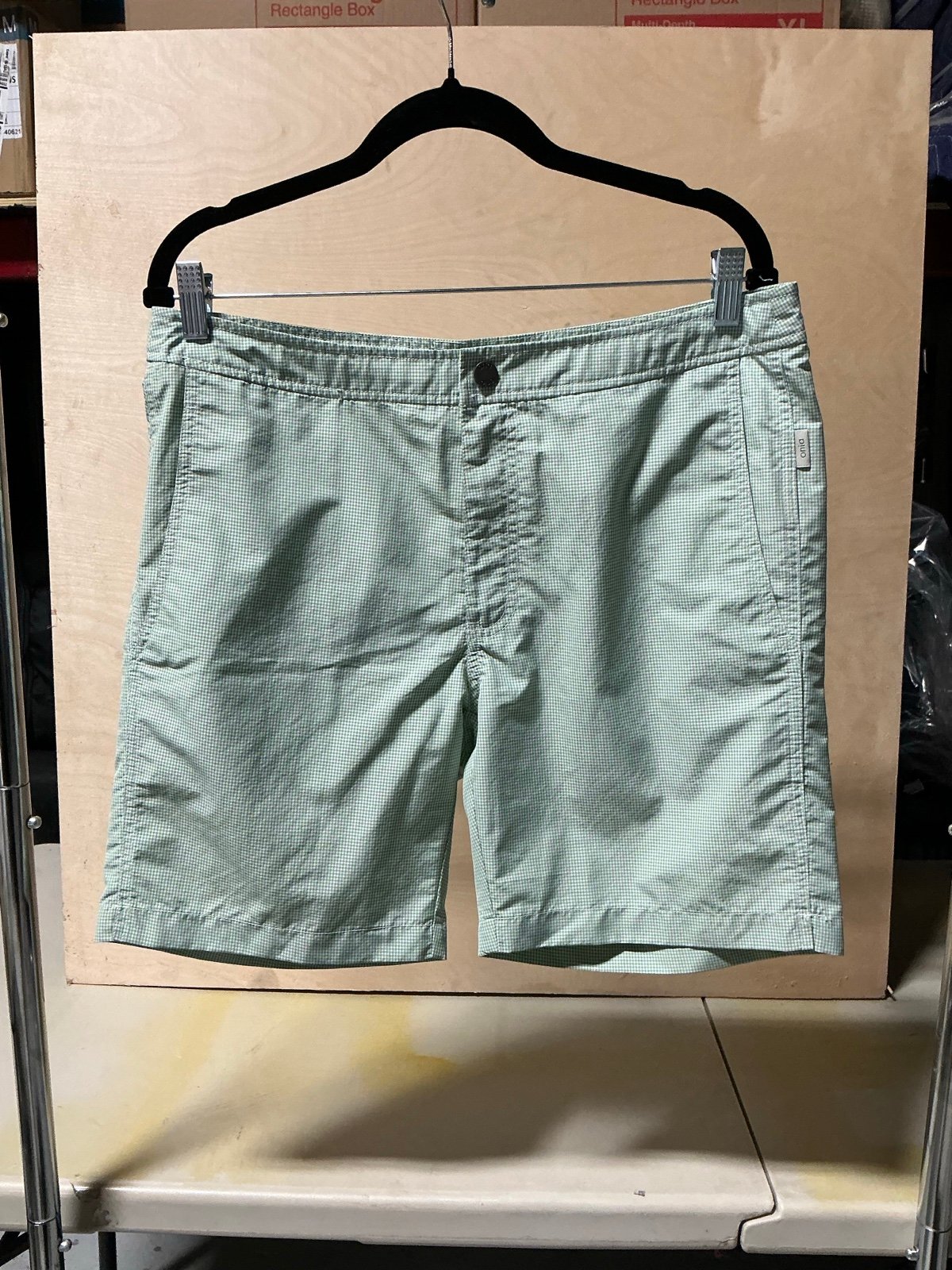 Onia Beach Box Print Shorts