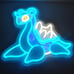 Pokemon Lapras Kanto Neon Light Wall Sign USB