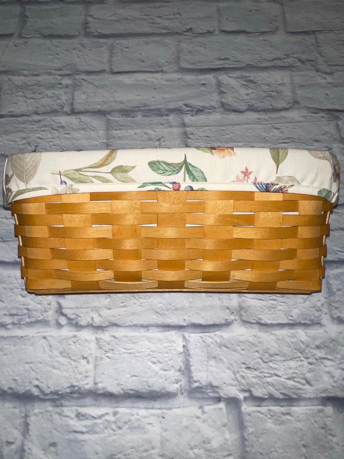 Longaberger rectangular Vanity Basket, Liner & Protector